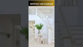 ENTRYWAY Decor with stair design ideas  LUXURY entrance [upl. by Annait]