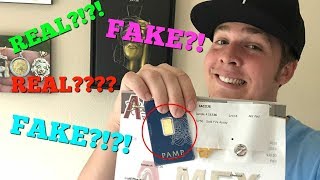 APMEX GOLD BAR TESTED REAL OR FAKE [upl. by Elitnahc]