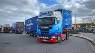 Truck Spotting UK  Birchanger Green Services M11 2 [upl. by Notnek312]