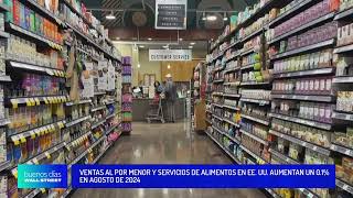 Ventas al por menor y servicios de alimentos en EE UU aumentan un 01 en agosto de 2024 [upl. by Ardaed]