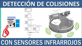 Sensores infrarrojos del Robotino para seguir una trayectoria [upl. by Garlinda]