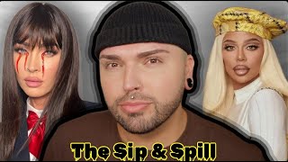 Celebs quotControversialquot Halloween Costumes amp Spill Sesh Face Reveal  The Sip amp Spill Ep3 [upl. by Ellertal]