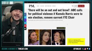 AOC Calls For VIOLENCE Democrat Says There Will Be OUT AND OUT Brawl If Things Dont Go her Way [upl. by Della]