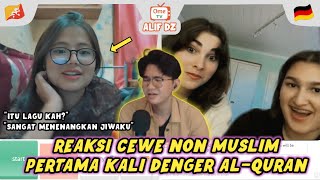 REAKSI CEWE NON MUSLIM DENGER ALQURAN AWALNYA DIKIRA LAGU KEBANGSAAN OMETV INTERNASIONAL [upl. by Mihalco]