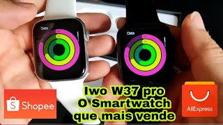 W37 Pro O Smartwatch inteligente mais vendido shopee [upl. by Delly]