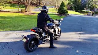 Triumph Rocket 3R  Competition Werkes Exhaust without dB killers [upl. by Nnairrehs]