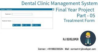 Dental Clinic Management System Project  Final Year Project  Flat Design UI  Part 5 [upl. by Aralomo]