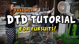 How to make a Duct Tape Dummy for a fursuit commission [upl. by Byrom]