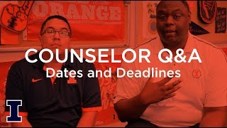 Ask Admissions What are the deadlines for Illinois this year and what do they mean [upl. by Knight]