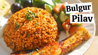 TURKISH BULGUR PILAF  Bulgur Pilavı  Bulgar Wheat Pilaf Recipe  HEALTHY amp DELICIOUS [upl. by Benil]