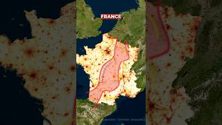 How Can France Be So Empty 🇫🇷🔥shorts geography facts france maps funfacts europe viralfact [upl. by Xuaeb]