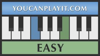 Für Elise  Very Easy Piano tutorial  Beginner [upl. by Merrel]