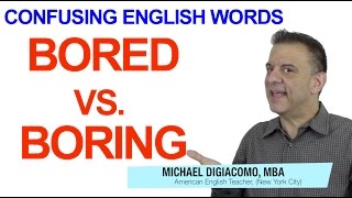 Confusing English Grammar  Bored vs Boring [upl. by Norred]