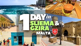 1 DAY in SLIEMA amp GZIRA  Malta  April 2023 [upl. by Olag]