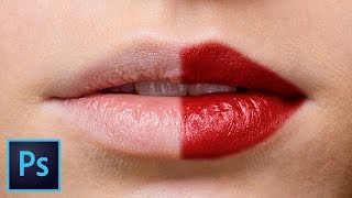 Create Highly Realistic Lipstick in Photoshop [upl. by Piselli189]