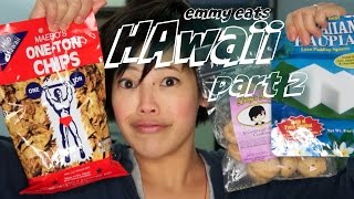 Emmy Eats Hawaii part 2  tasting more Hawaiian treats [upl. by Masuh]