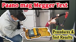 Megger Testing Procedure and Test Results Paano mag Megger Test [upl. by Hewett]