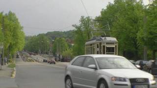 HD Historische Straßenbahn in der Klusstraße Halberstadt [upl. by Dell]