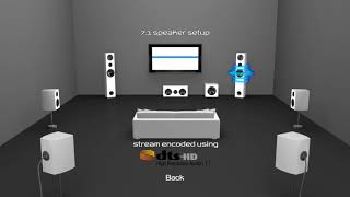 71 Speaker Setup  DTSHD HighRes Audio 71 [upl. by Yaja415]