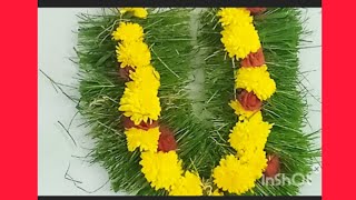 Arugampul malai kattuvathu eppadi அருகம்புல் மாலை கட்டுவது எப்படி [upl. by Anifesoj232]