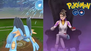 How to beat sierra in pokemon go  shadow nidoran [upl. by Line]