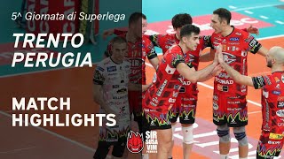 Itas Trentino vs Sir Susa Vim Perugia  VBW  SuperLega  Match Highlights [upl. by Lirret]