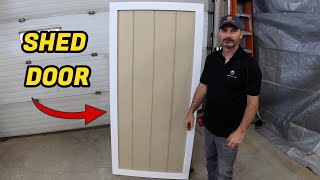 How To Build An Inexpensive Shed Door [upl. by Malinde209]