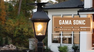 Gama Sonic Imperial Bulb ATS Commercial Post Light with 3quot Fitter Mount [upl. by Harragan]