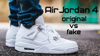 Как отличить оригинал Air Jordan 4 Retro от подделки [upl. by Fanchet704]