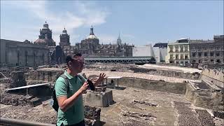 Aztec Templo Mayor in Mexico City and the Coyolxauhqui Stone [upl. by Meelak]