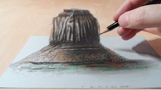 Drawing a 3D Butte  Mountain Illusion [upl. by Judson302]