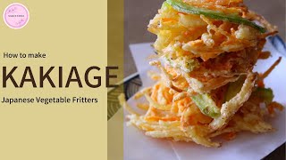 KAKIAGE HOW TO MAKE KAKIAGE CRISPY AND TASTY [upl. by Nyvek]