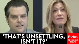 JUST IN Matt Gaetz Asks DEA Chief Point Blank Why Marijuana Is Still Classified A Schedule 1 Drug [upl. by Wadleigh91]