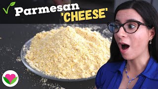 EASY Vegan Parmesan Cheese Recipe  No Blender [upl. by Valry]