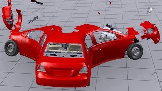 Car Destruction Simulation Dev Reel 2 BCB Fracture Modifier [upl. by Cartwell514]