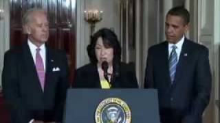 Judge Sotomayor Nominated To US Supreme Court [upl. by Assilrac72]