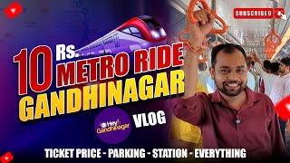 Gandhinagar  Ahmedabad । Metro Experience Vlog। Sector1 Motera Stadium । Hey Gandhinagar [upl. by Ahsiena]