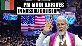 Narendra Modi Prime Minister of India arriving at New York Nassau Coliseum  September 22 2024 [upl. by Ailgna]