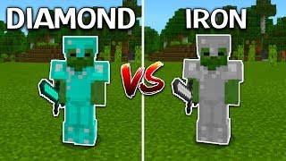 DIAMOND ARMOR vs IRON ARMOR Minecraft United UHC [upl. by Tillford]