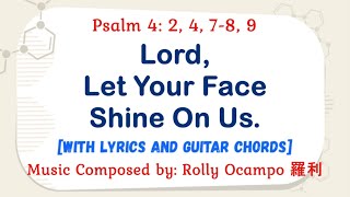 for 14 April 2024 3rd Sunday of Easter Mass  Psalm 4 Version 2 Lord Let Your Face Shine On Us [upl. by Leinad]