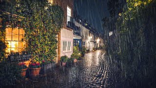 A Rainy London Night Walk in South Kensington  Beautiful Mews amp City Lights [upl. by Arondel]