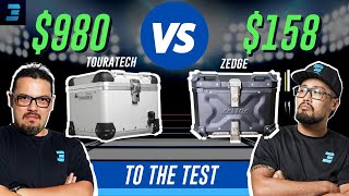 980 Touratech Zega Pro 2 VS 158 Zedge Top Box  To The Test Episode 2 [upl. by Harac52]