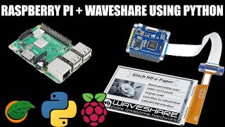 How to make a Waveshare 6” ePaper display work with Raspberry Pi using Python [upl. by Congdon413]