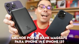 QUAL O MELHOR POWER BANK COM MAGSAFE PARA IPHONE 14 E IPHONE 13 [upl. by Alac839]