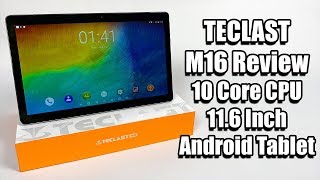 TECLAST M16 Android Tablet Review  Deca Core MAX Pad [upl. by Oisinoid]