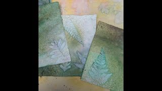 Plant Transfer and Inked Papers Tutorial May 2018 [upl. by Galloway]