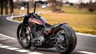 😈 HarleyDavidson Softail FatBoy quotRed Forcequot by Thunderbike from Germany [upl. by Nnairrek]