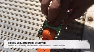 Zurrgurt Ratsche lösen ✅ Spanngurt lösen ✅ Zurrgurt lösen ➤ Anleitung 👨‍🔧👩‍🔧 How to 💪 [upl. by Shuma]