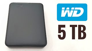 WD Elements 5TB HDD vs Samsung T5 SSD Hard Drive Western Digital Review Speed Test [upl. by Bore]