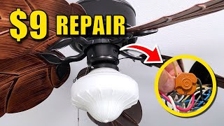 How To Replace Fan Light Pull Chain Switch [upl. by Yme]